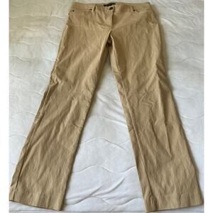 Zac & Rachel Women's Khaki Ankle Length Pants Size 12 With Pockets